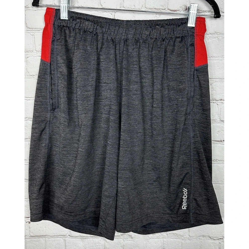 Reebok Shorts Men's S Elastic Waist Drawstring Pockets Athletic Workout Gym, GUC